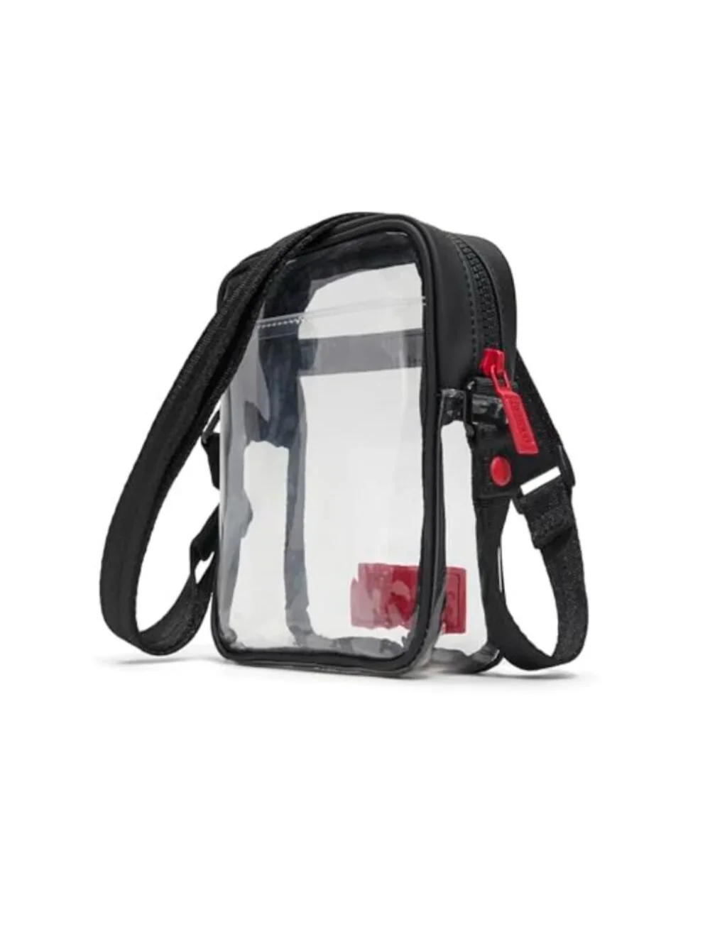 Clear TPU Crossbody Bag Adjustable Strap Zippered Pocket